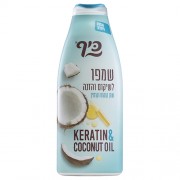 874 KEFF Восстанавливающий шампунь с кератином и маслом кокоса для поврежденных волос 700 мл